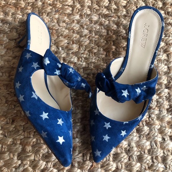 J Crew Sophia Mule in Starry Suede. Size 6.5 - Picture 5 of 13